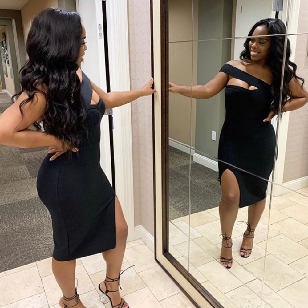 High split bandage dress